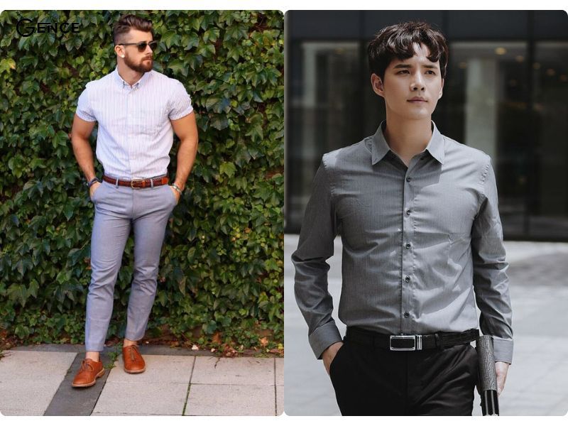 Thắt lưng da làm nổi bật outfit nam đi đám cưới