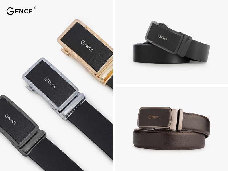 Thắt lưng da nam Gence - quà tặng ngày 19/11 cực bền đẹp