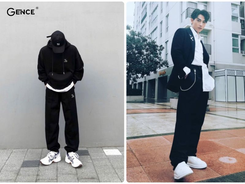 Thời trang mùa đông nam cá tính với quần culottes