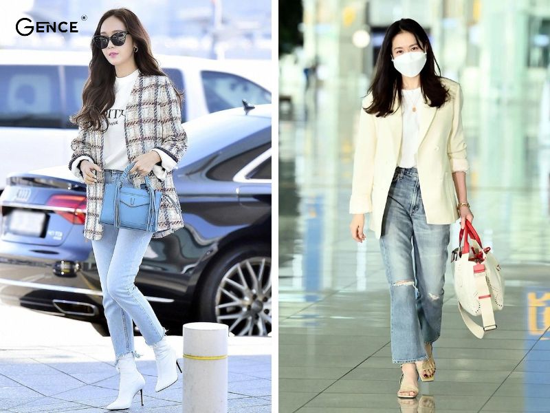 Blazer trẻ trung và lịch lãm với thời trang sân bay