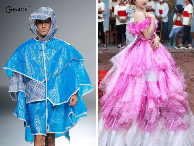 Thời trang tái chế từ áo mưa được nhiều người lựa chọn