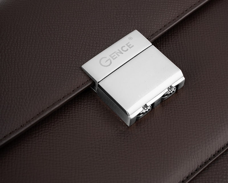 Túi clutch nam gence CK19 da Epsom cao cấp chống xước mạnh mẽ 