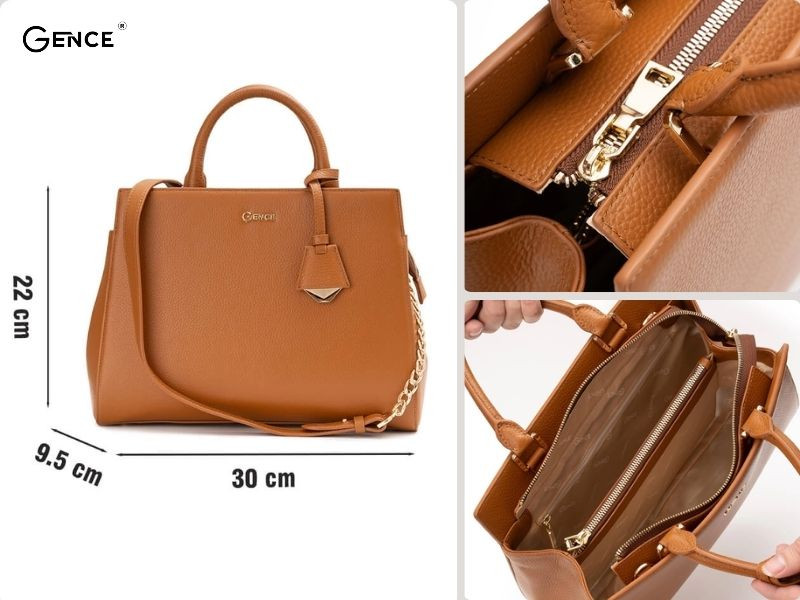 TX22 màu nâu nhạt nhiều ngăn chứa rộng rãi