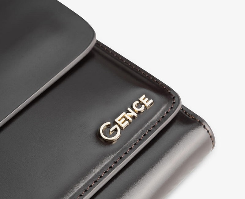 Túi da cầm tay nam gence HT03 da Box cao cấp từ Ý