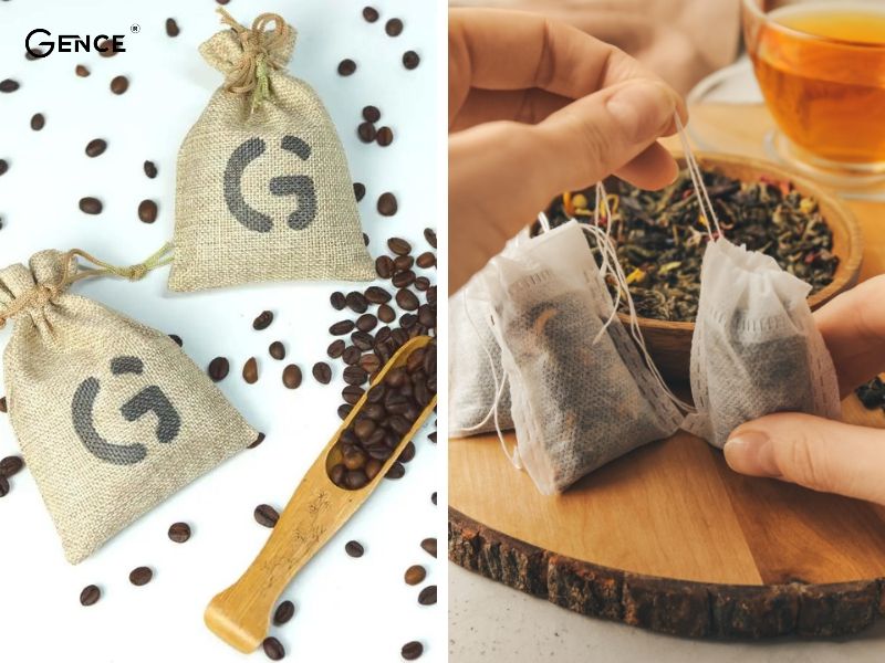 Túi trà hút ẩm trên bề mặt áo da