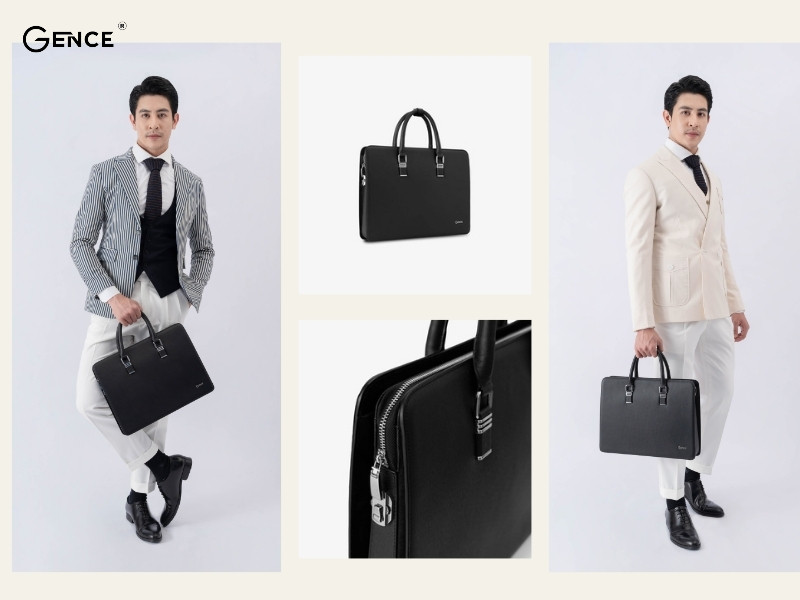 Phối vest cùng túi xách nam đi công tác CGL08