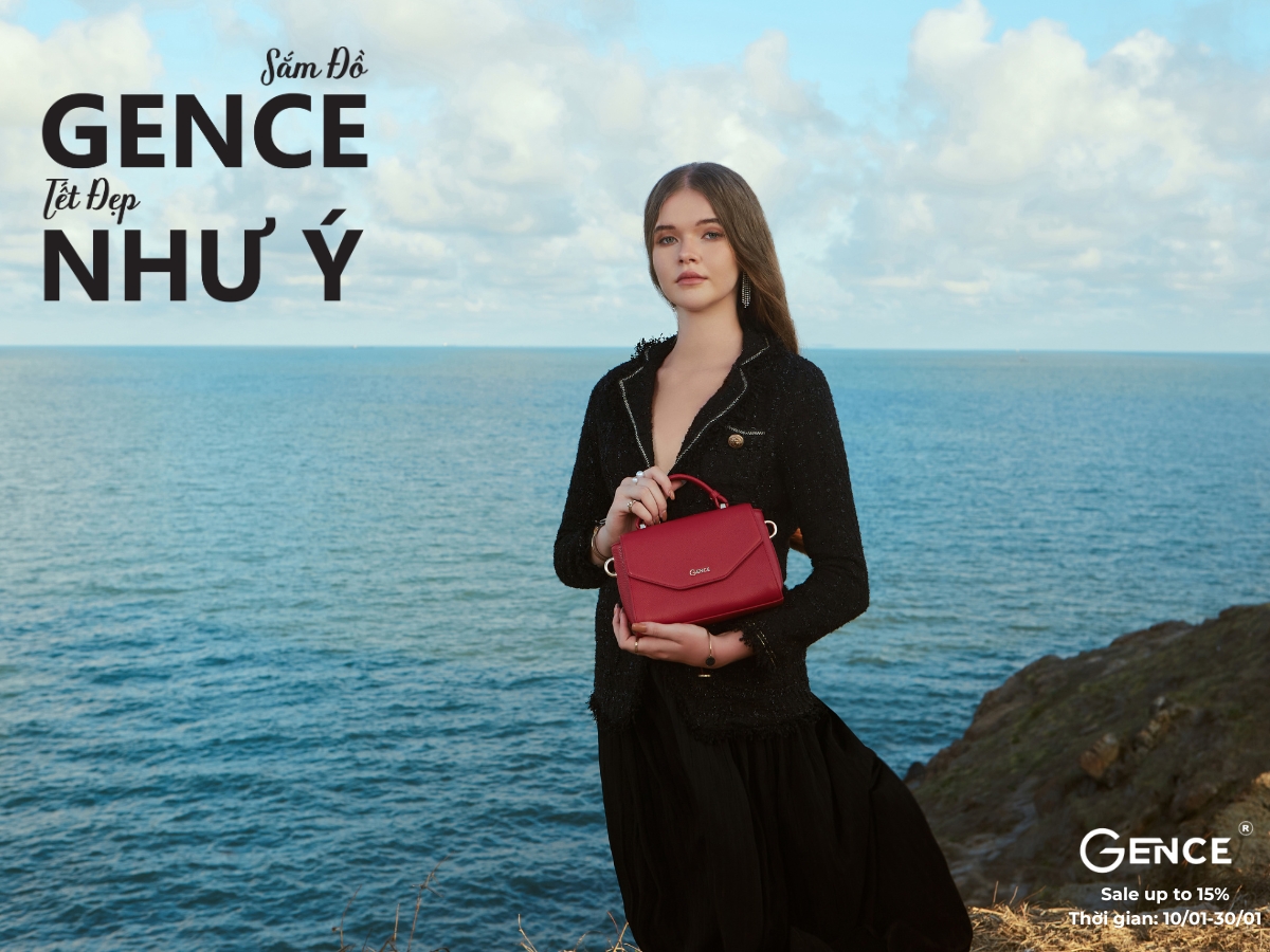 Túi xách nữ Gence sale đồ tết 10%