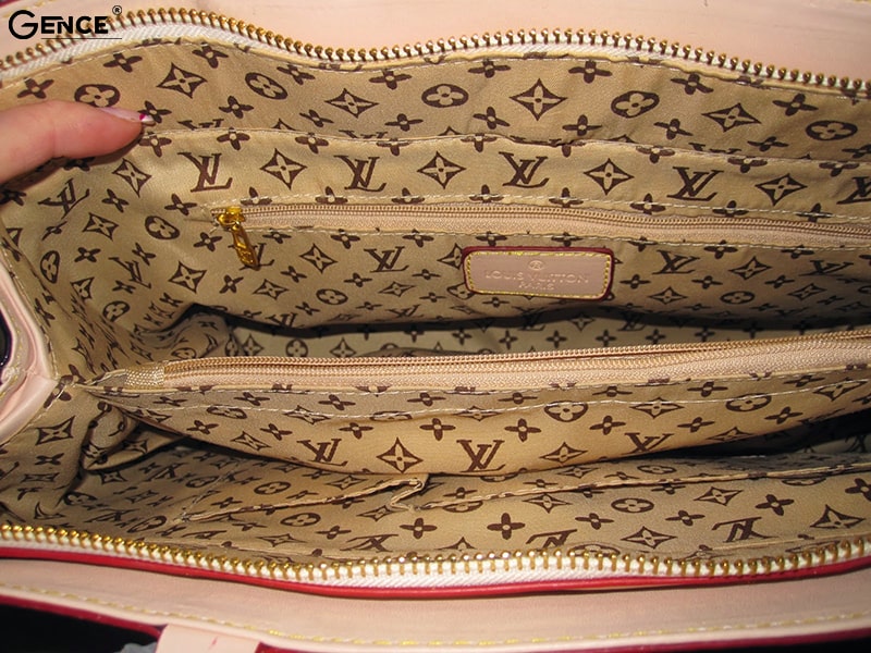 Vải lót túi ví cầm tay nam Louis Vuitto in logo LV, dày dặn không thấm nước