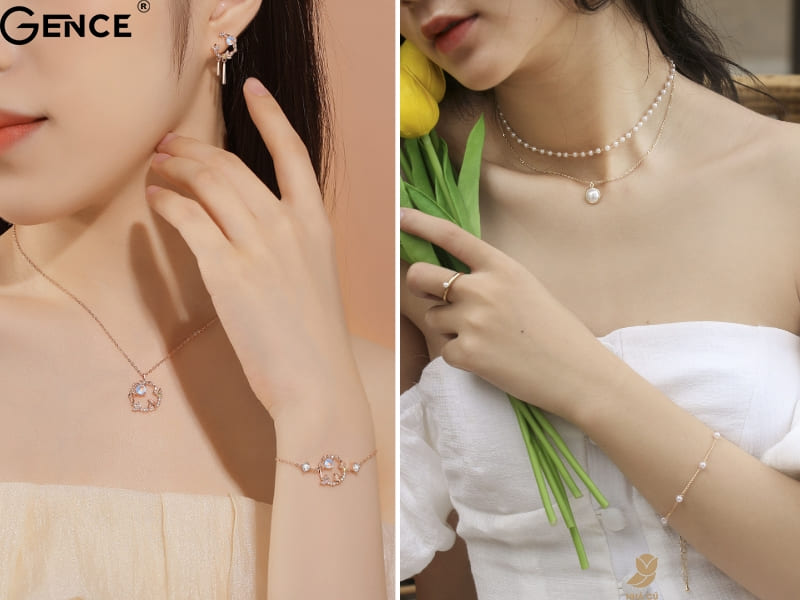 Mang thêm vòng cổ nhỏ để tạo điểm nhấn