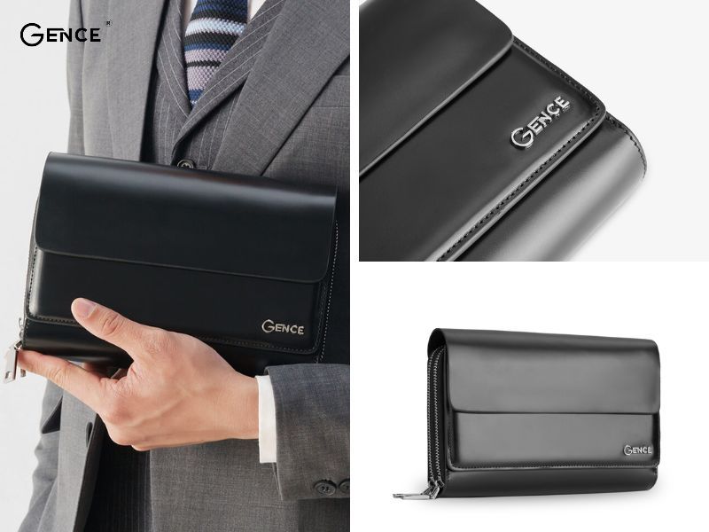Ví cầm tay nam Gence - quà tặng 19/11 sang trọng cho nam
