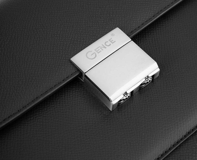 Ví da cầm tay nam Gence CK18 da Epsom nhập khẩu từ Ý cao cấp