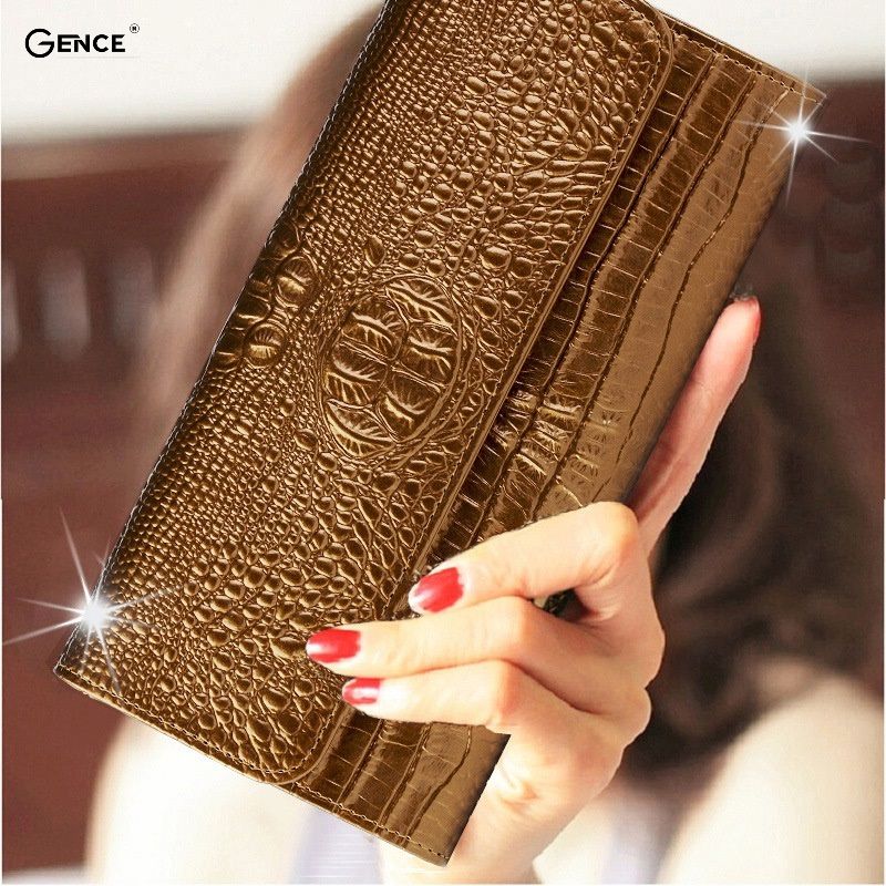 Ví hộp cầm tay nữ mini có thiết kế đơn giản