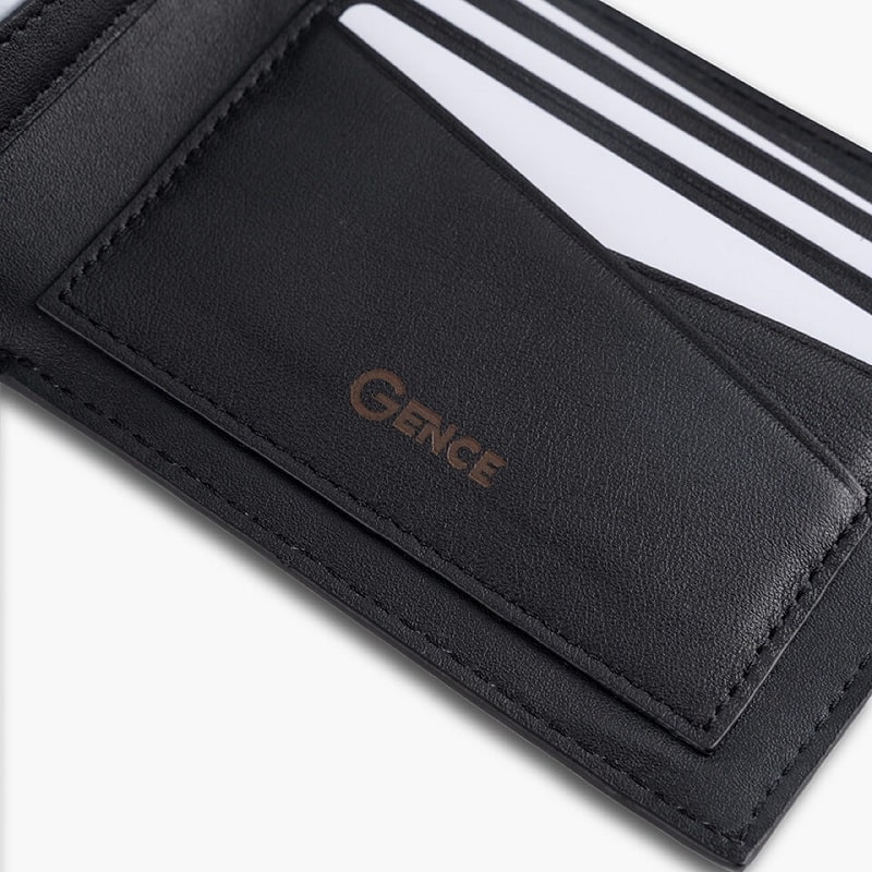 Ví ngang nam gence C10 da bò epsom nhập khẩu từ Ý