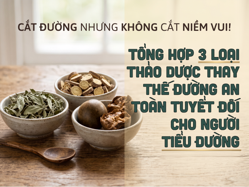 3 Thảo Dược An Toàn Thay Thế Đường Dành Cho Người Tiểu Đường
