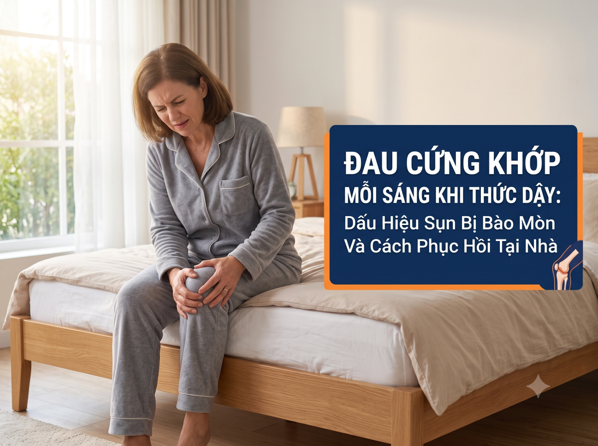 Đau Cứng Khớp Mỗi Sáng Khi Thức Dậy: Dấu Hiệu Sụn Bị Bào Mòn Và Cách Phục Hồi Tại Nhà