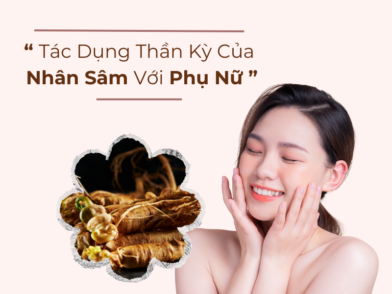 Tác Dụng Thần Kỳ Của Nhân Sâm Với Phụ Nữ