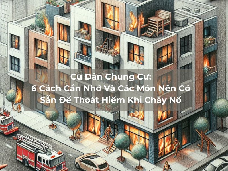 Cư Dân Chung Cư: 6 Cách Cần Nhớ Và Các Món Nên Có Sẵn Để Thoát Hiểm Khi Cháy Nổ