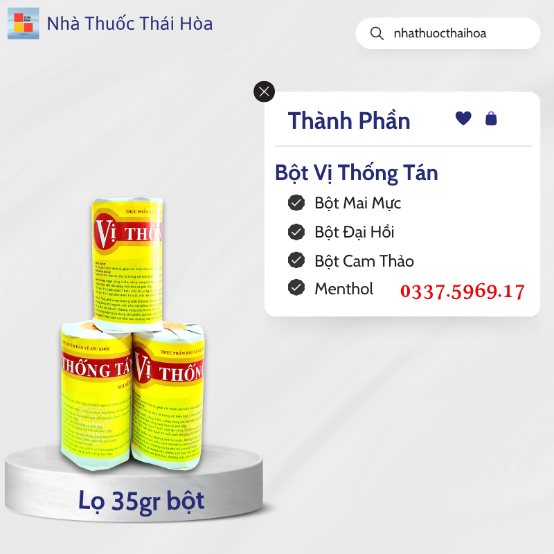 Vị thống tán giảm đau dạ dày