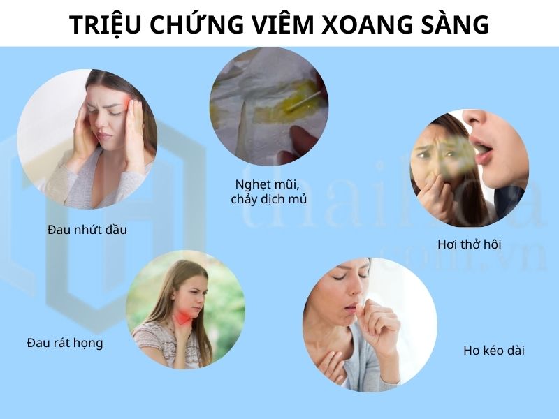 Triệu chứng do viêm xoang sàng gây ra