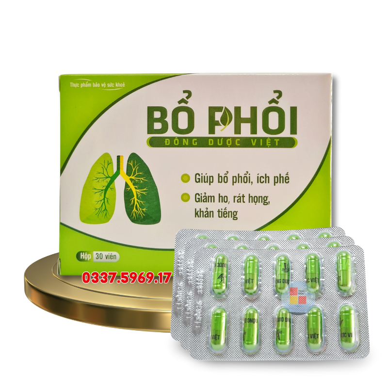 Viên Bổ Phổi Đông Dược Việt giúp tan đàm giảm ho