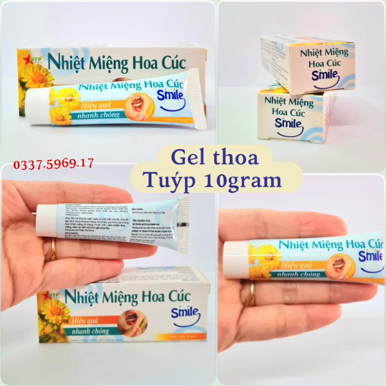 Nhiệt Miệng Hoa Cúc Smile có bán tại Nhà Thuốc Thái Hòa