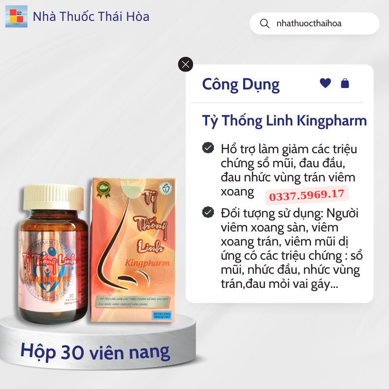 Tỷ Thống Linh Kingpharm giảm viêm xoang
