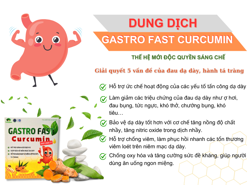 Gastro Fast Curcumin giảm đau dạ dày nhanh chóng