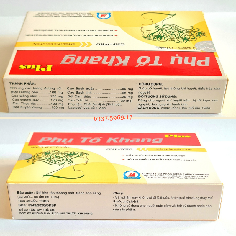 Phụ Tố Khang Plus hổ trợ rối loạn kinh nguyệt