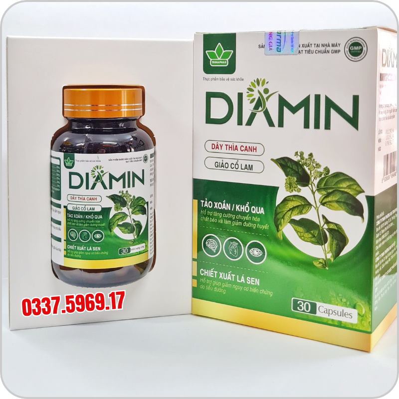 Viên uống Diamin. Hổ trợ tốt cho người tiểu đường