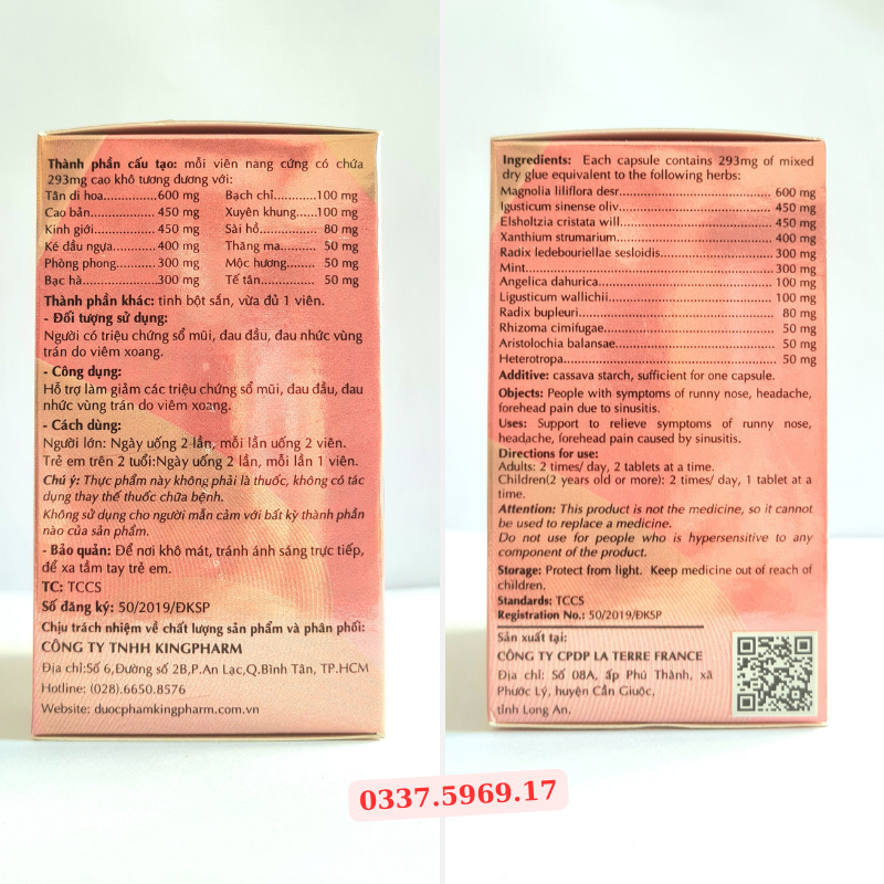 Tỷ Thống Linh Kingpharm giảm viêm mũi dị ứng