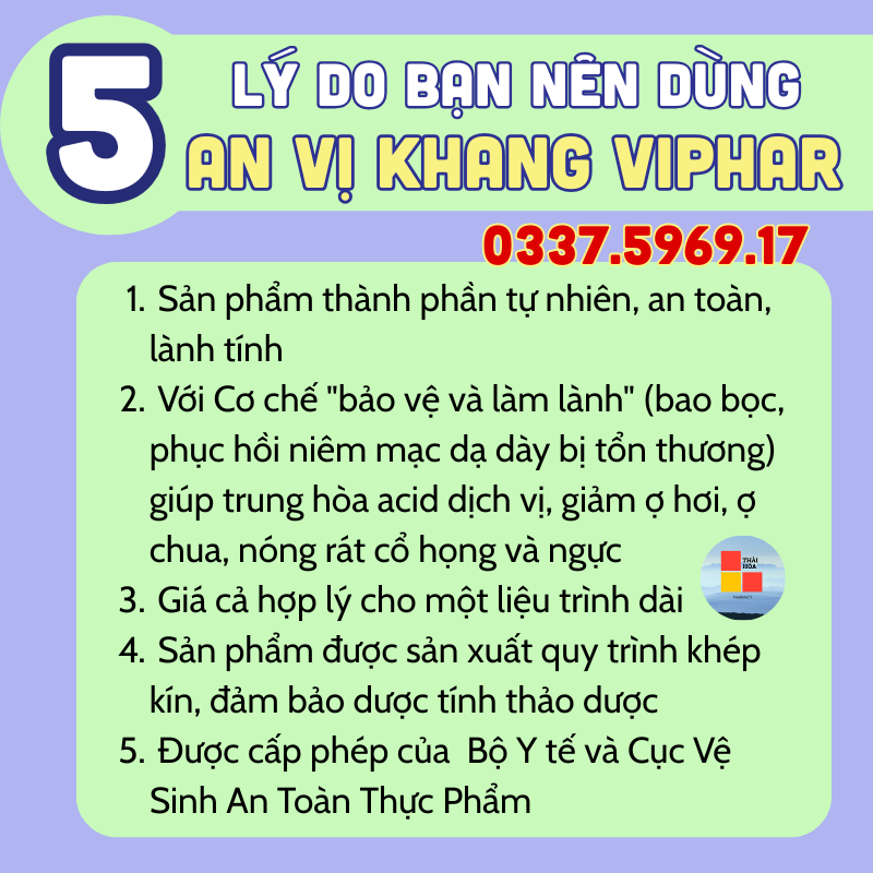 Vì sao nên dùng Viên An Vị Khang  ?
