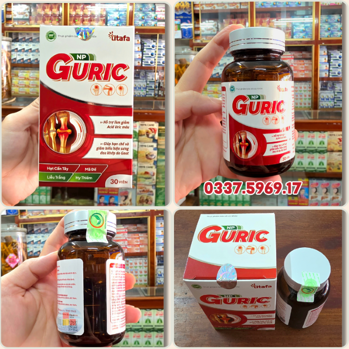Viên gout NP GURIC giúp đau , giảm sưng do gout
