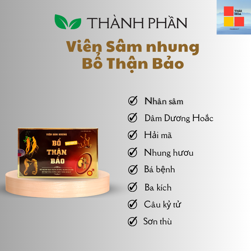 Bổ Thận Bảo có những thành phần gì?
