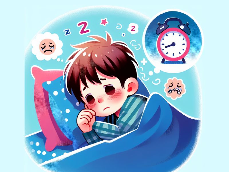 Bé bị rối loạn giấc ngủ