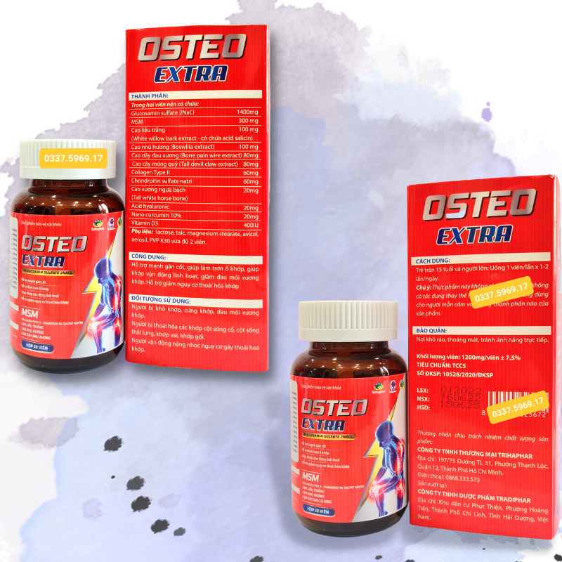 Thành phần Viên xương khớp Osteo