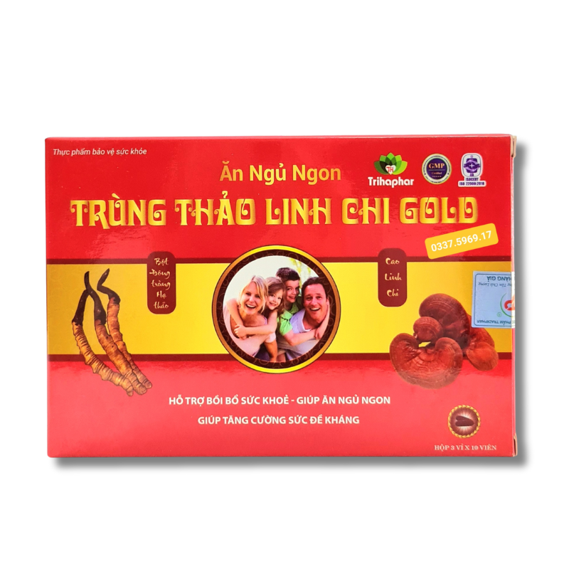 Ăn ngủ ngon trùng thảo linh chi