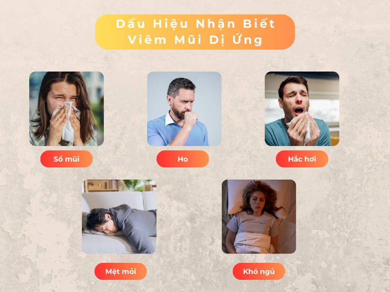 Các dấu hiệu phổ biến của viêm mũi dị ứng