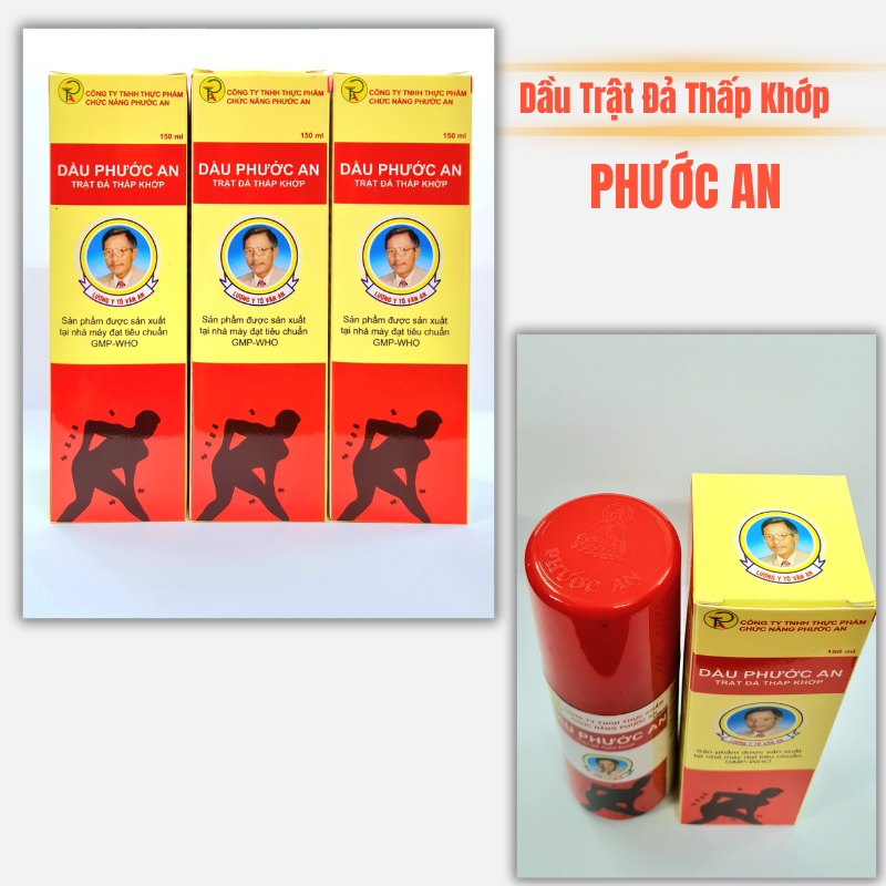 Dầu phong thấp trật đả thấp khớp Phước An giảm bong gân trật khớp