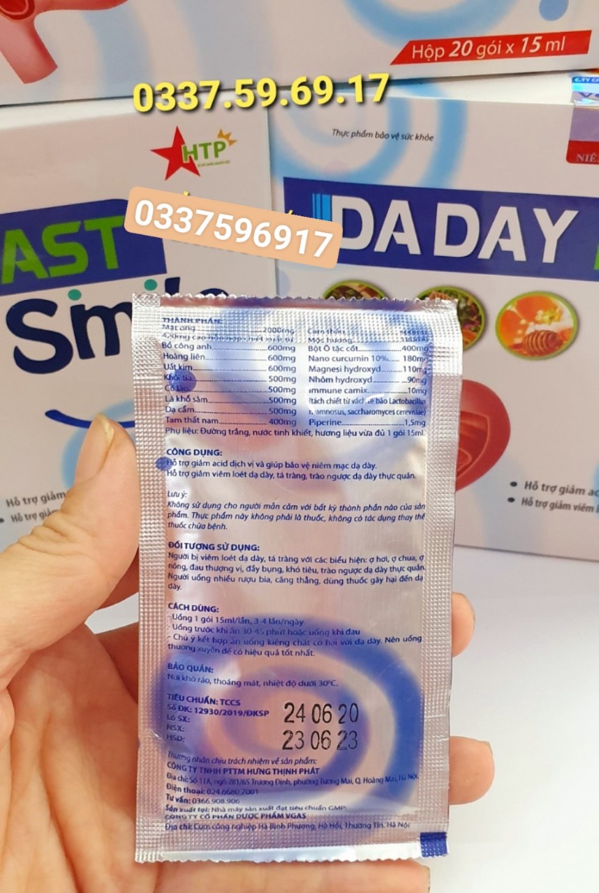 DẠ DÀY FAST SMILE - GEL GIẢM ĐAU DẠ DÀY - CHỐNG TRÀO NGƯỢC DẠ DÀY THỰC ...