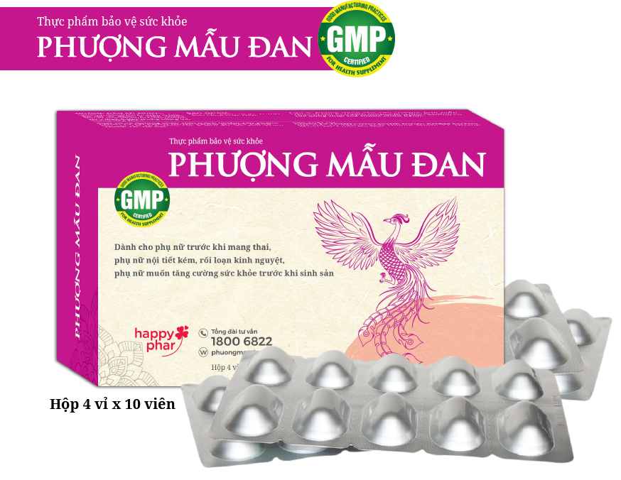 viên uống bổ trứng đều kinh tăng thụ thai Phượng Mẫu Đan