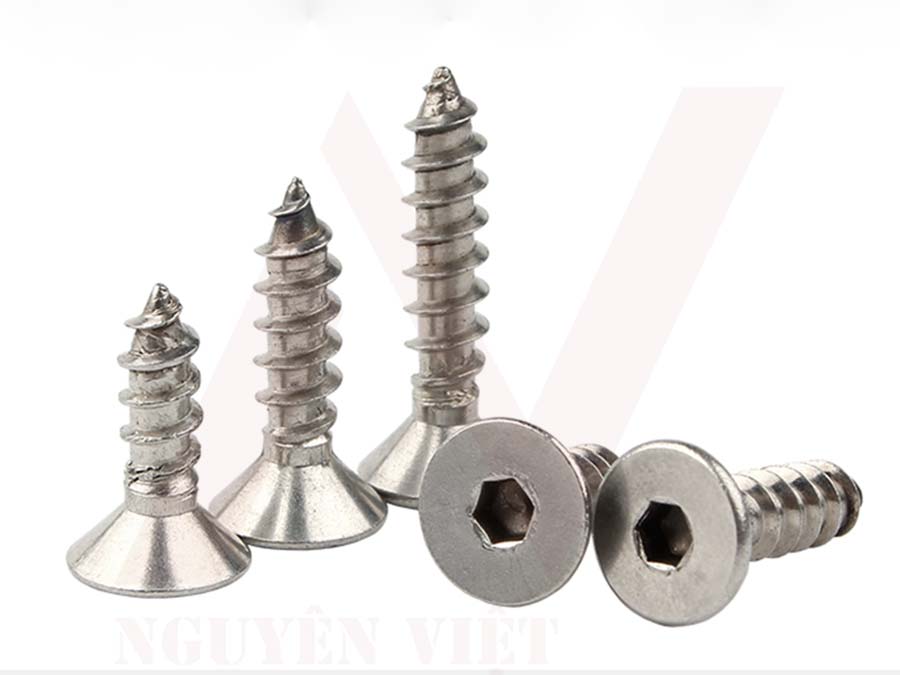 vít bắn gỗ đầu lục giác chìm
