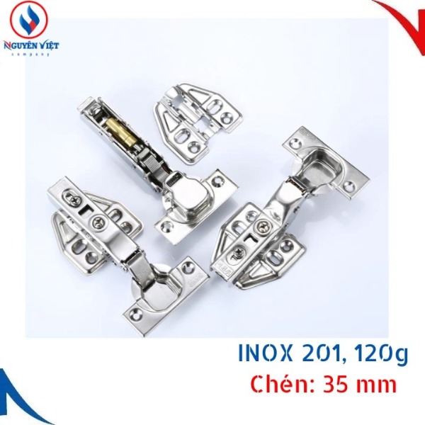 BẢN LỀ HƠI GIẢM CHẤN, THÁO LẮP NHANH, INOX 201 NV-C35.120
