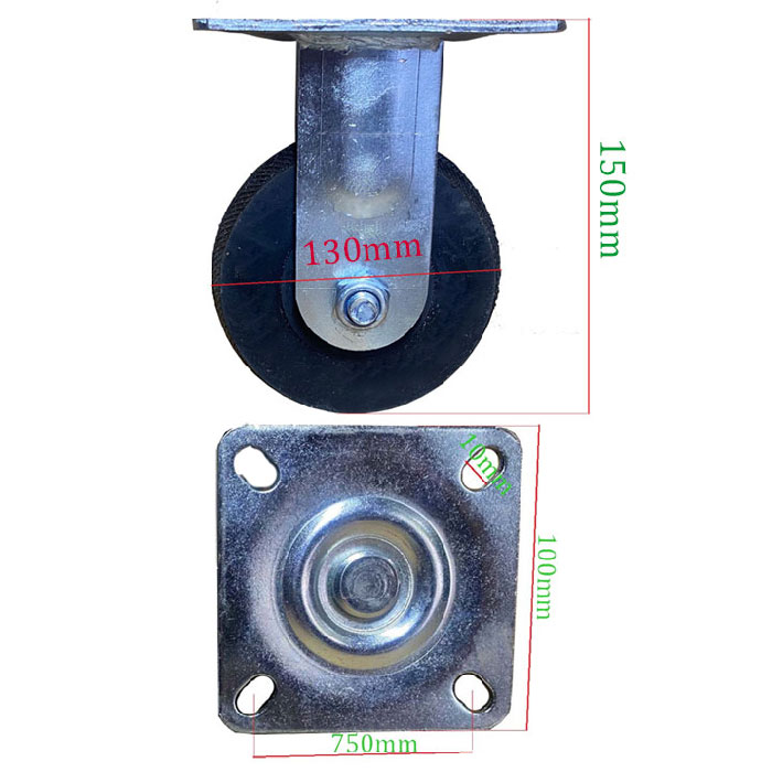 BÁNH XE CAO SU CHỊU LỰC D=130mm