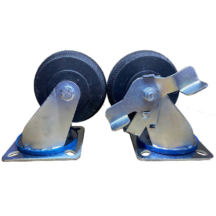 BÁNH XE CHỊU LỰC BẰNG CAO SU ĐẶC D=100mm