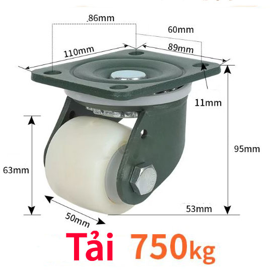 BÁNH XE CHỊU TẢI TRỌNG LỚN 3 – 5 TẤN