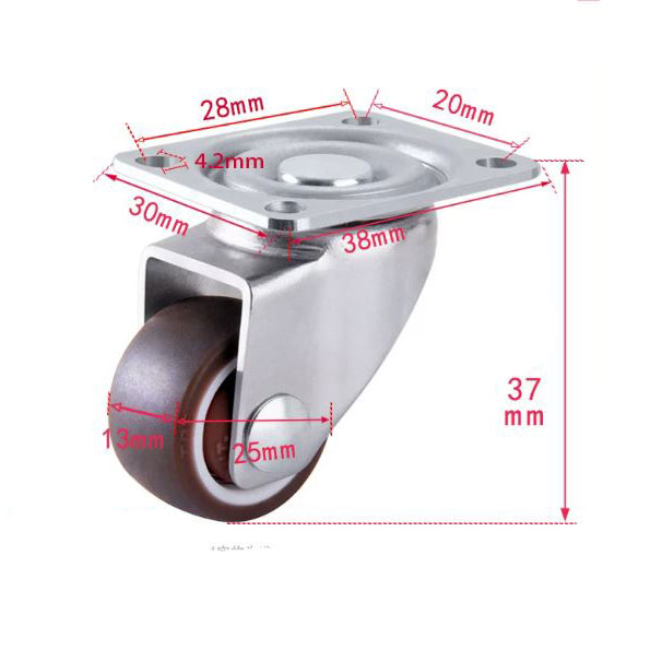 BÁNH XE ĐẨY BẰNG NHỰA DẺO TPR D=50mm