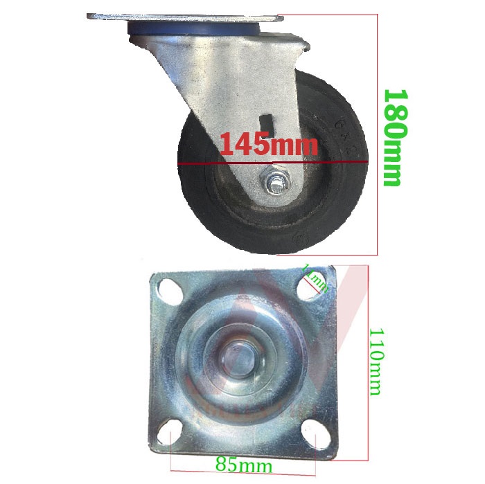 BÁNH XE ĐẨY HÀNG CHỊU LỰC D=150mm