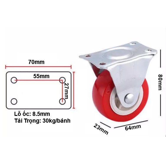 BÁNH XE NHỎ 25-75mm