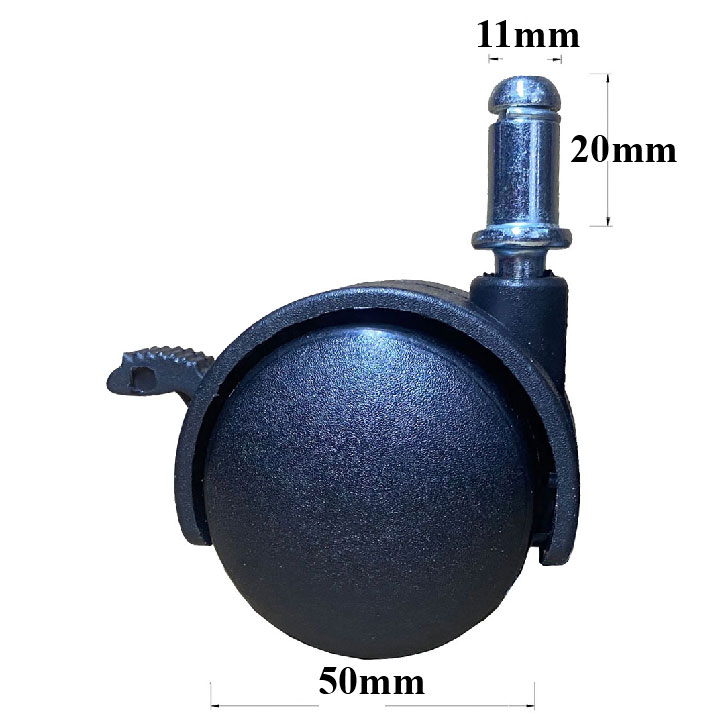 BÁNH XE NHỰA TY ĐẨY M6 ĐẾN M10