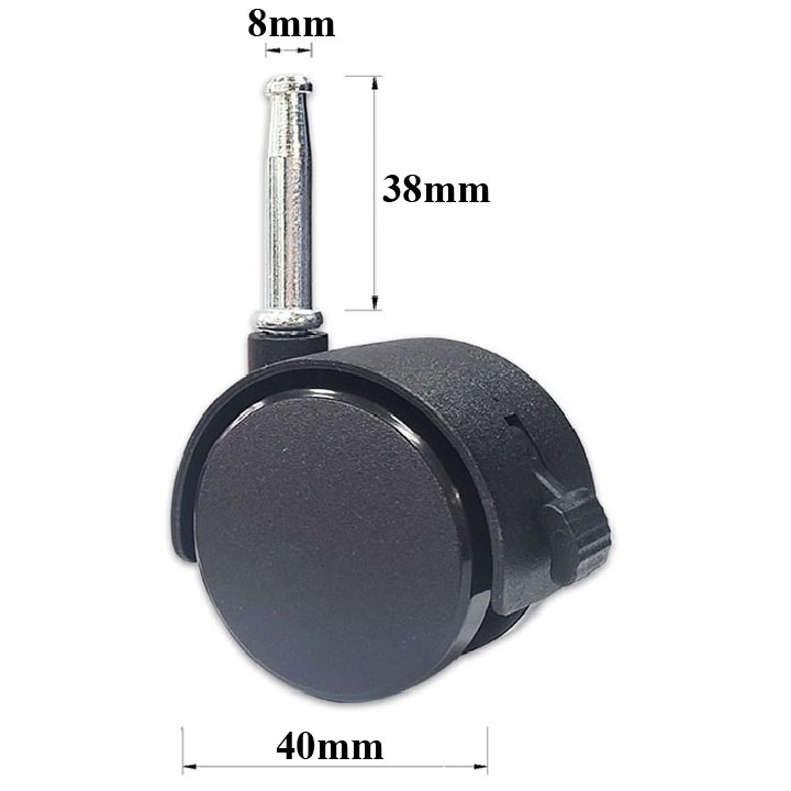 BÁNH XE NHỰA TY ĐẨY M6 ĐẾN M10